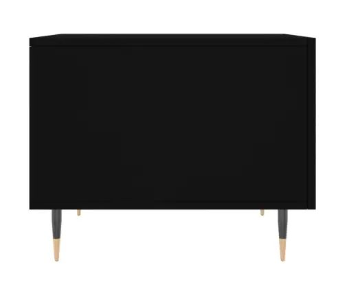 Kafijas Galdiņš, Melns, 50X50X40 Cm, Inženierijas Koks Vidaxl