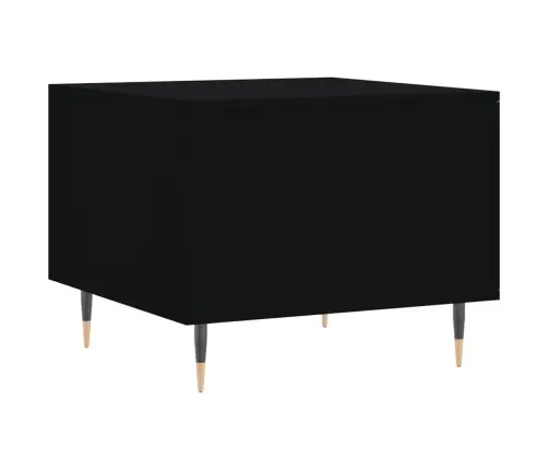 Kafijas Galdiņš, Melns, 50X50X40 Cm, Inženierijas Koks Vidaxl