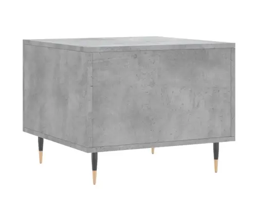 Kafijas Galdiņš, Betona Pelēks, 50X50X40 Cm, Inženierijas Koks Vidaxl