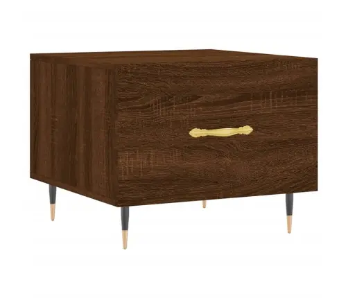 Kafijas Galdiņi, 2 Gab., Ozola, 50X50X40 Cm, Inženierijas Koks Vidaxl