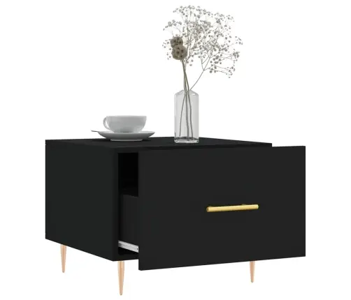 Kohvilaud, Must, 50X50X40 cm Tehispuit