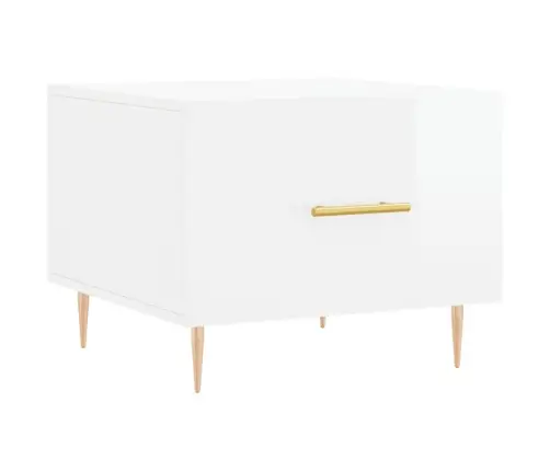 Kavos Staliukai, 2Vnt., Balti, 50X50X40cm Mediena, Blizgūs