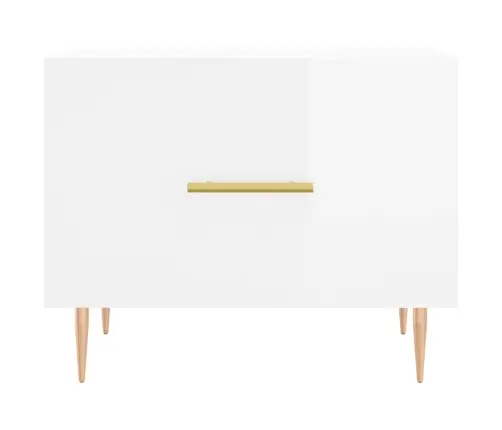 Kavos Staliukai, 2Vnt., Balti, 50X50X40cm Mediena, Blizgūs