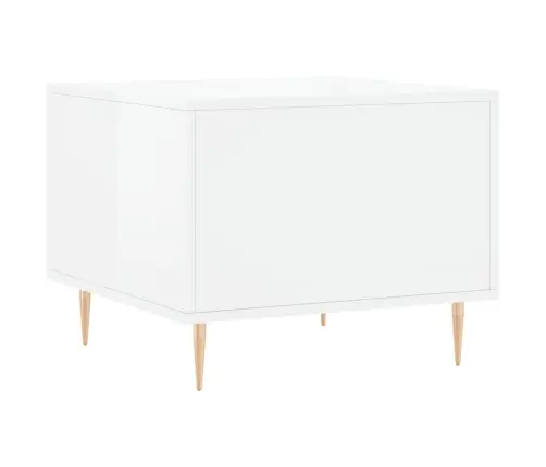 Kavos Staliukai, 2Vnt., Balti, 50X50X40cm Mediena, Blizgūs