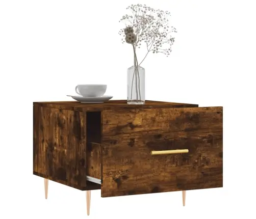 Kohvilaud, 2 Tk, Suitsutatud Tamm, 50 X 50 X 40 cm Tehispuit Kohvilaud, 2 Tk, Suitsutatud Tamm, 50 X 50 X 40 cm Tehispuit