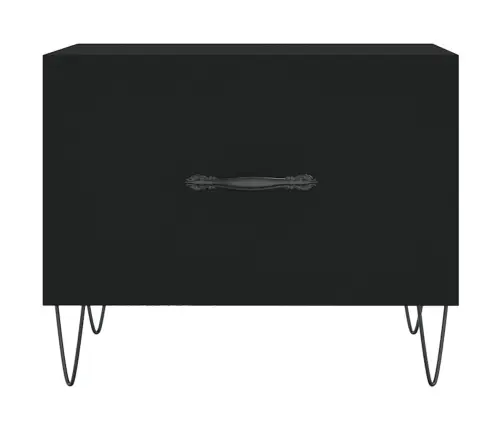 Kafijas Galdiņi, 2 Gab., Melni, 50X50X40 Cm, Inženierijas Koks Vidaxl