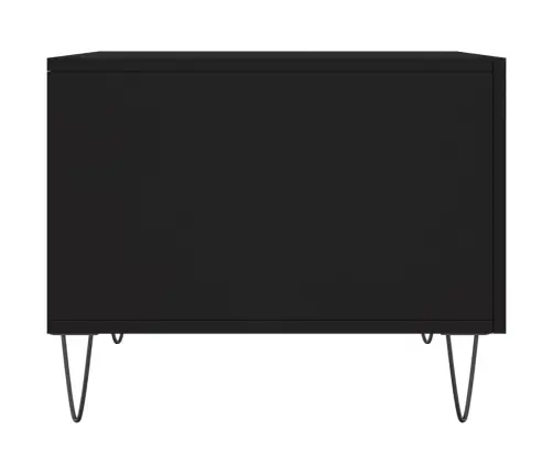 Kafijas Galdiņi, 2 Gab., Melni, 50X50X40 Cm, Inženierijas Koks Vidaxl