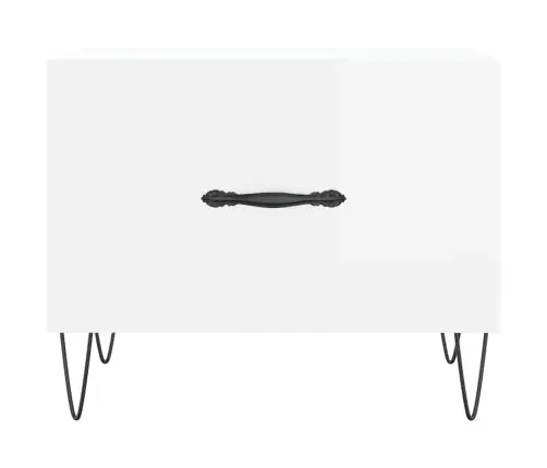 Kavos Staliukai, 2Vnt., Balti, 50X50X40cm Mediena, Blizgūs