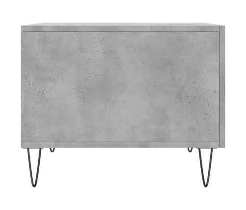 Kafijas Galdiņš, Betona Pelēks, 50X50X40 Cm, Inženierijas Koks Vidaxl