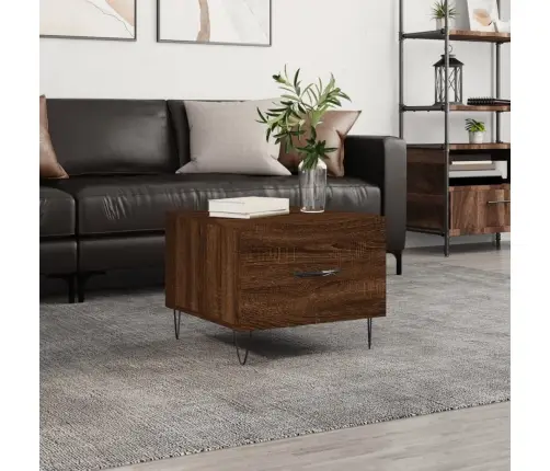 Kafijas Galdiņš, Ozolkoka Krāsa, 50X50X40 Cm, Inženierijas Koks Vidaxl