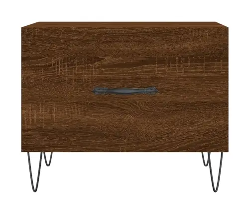 Kohvilauad, 2 Tk, Pruun Tamm, 50 X 50 X 40 cm Tehispuit