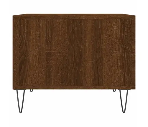 Kohvilauad, 2 Tk, Pruun Tamm, 50 X 50 X 40 cm Tehispuit