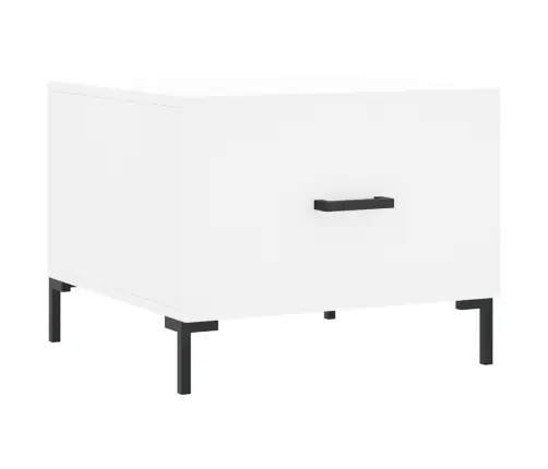 Kohvilaud, Valge, 50 X 50 X 40 cm Tehispuit