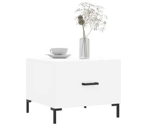 Kohvilaud, Valge, 50 X 50 X 40 cm Tehispuit