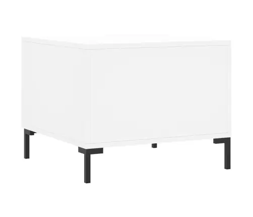 Kohvilaud, Valge, 50 X 50 X 40 cm Tehispuit