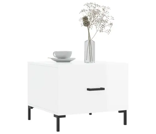 Kafijas Galdiņi, 2 Gab., Balti, 50X50X40 Cm, Inženierijas Koks Vidaxl