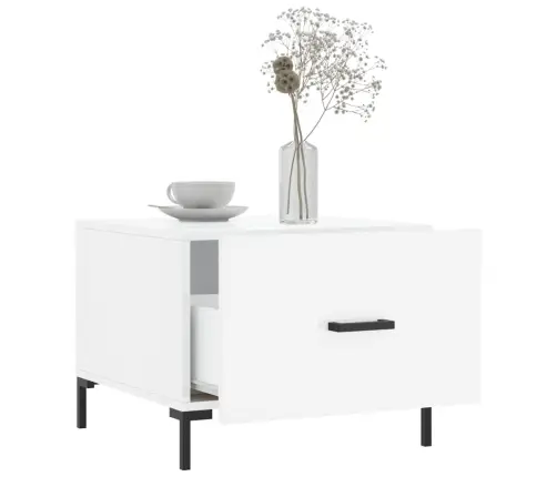 Kafijas Galdiņi, 2 Gab., Balti, 50X50X40 Cm, Inženierijas Koks Vidaxl