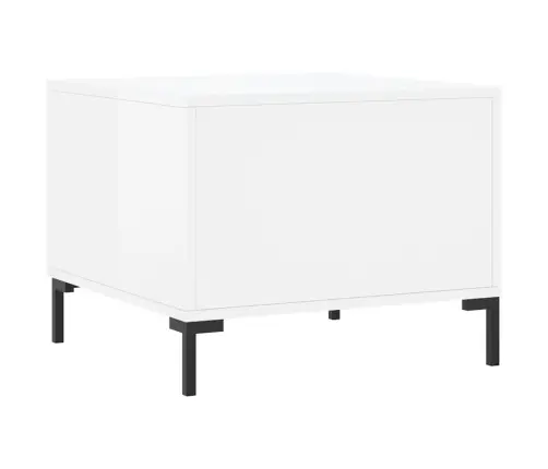 Kafijas Galdiņi, 2 Gab., Balti, 50X50X40 Cm, Inženierijas Koks Vidaxl