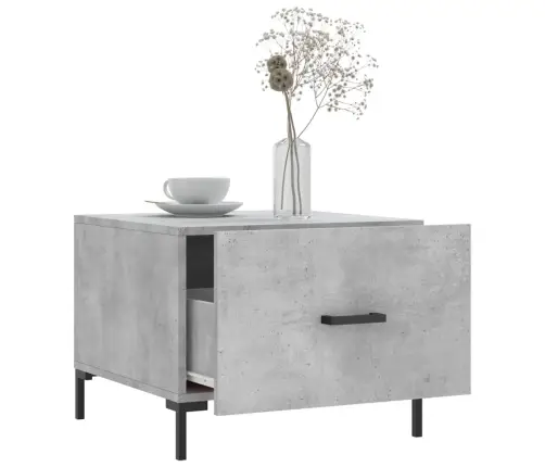 Kavos Staliukas, Betono Pilkas, 50X50X40cm Apdirbta Mediena