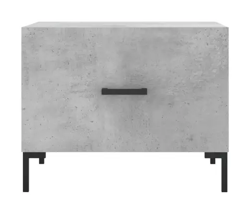 Kavos Staliukas, Betono Pilkas, 50X50X40cm Apdirbta Mediena