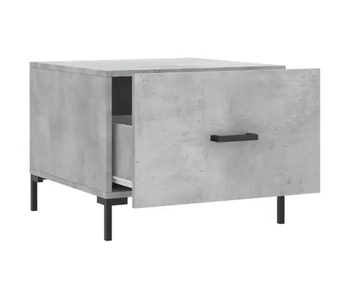 Kavos Staliukas, Betono Pilkas, 50X50X40cm Apdirbta Mediena