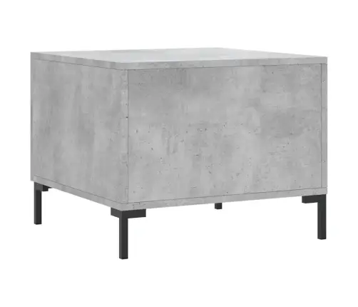 Kavos Staliukas, Betono Pilkas, 50X50X40cm Apdirbta Mediena