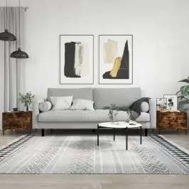 Kafijas Galdiņi, 2 Gab., Ozola, 50X50X40 Cm, Inženierijas Koks Vidaxl