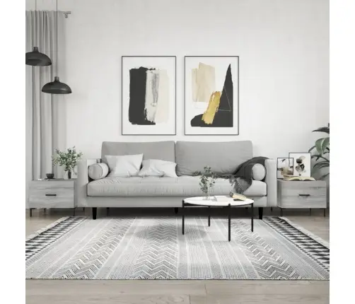 Kohvilaud, 2 Tk, Hall Sonoma Tamm, 50 X 50 X 40 cm Tehispuit