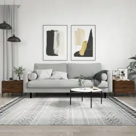 Kafijas Galdiņi, 2 Gab., Ozola, 50X50X40 Cm, Inženierijas Koks Vidaxl