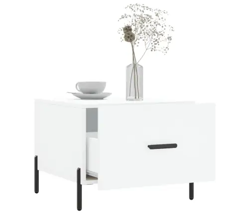 Kavos Staliukai, 2Vnt., Balti, 50X50X40cm Apdirbta Mediena