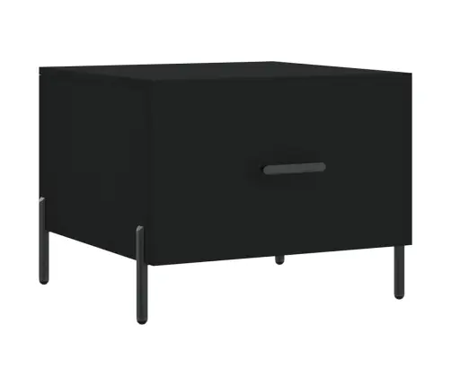 Kohvilaud, 2 Tk, Must, 50 X 50 X 40 cm Tehispuit