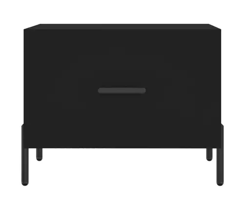 Kohvilaud, 2 Tk, Must, 50 X 50 X 40 cm Tehispuit