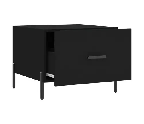 Kohvilaud, 2 Tk, Must, 50 X 50 X 40 cm Tehispuit