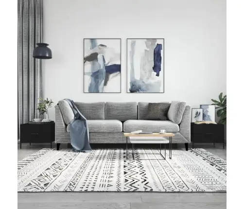 Kohvilaud, 2 Tk, Must, 50 X 50 X 40 cm Tehispuit