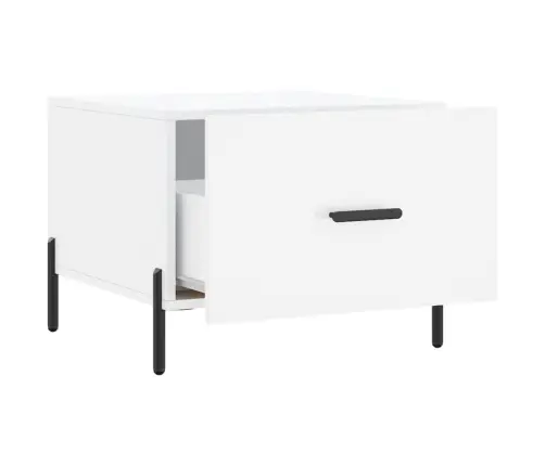 Kafijas Galdiņi, 2 Gab., Balti, 50X50X40 Cm, Inženierijas Koks Vidaxl