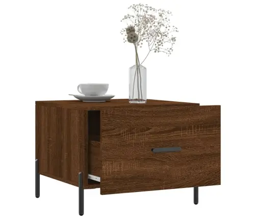 Kavos Staliukas, Rudas Ąžuolo, 50X50X40cm Apdirbta Mediena