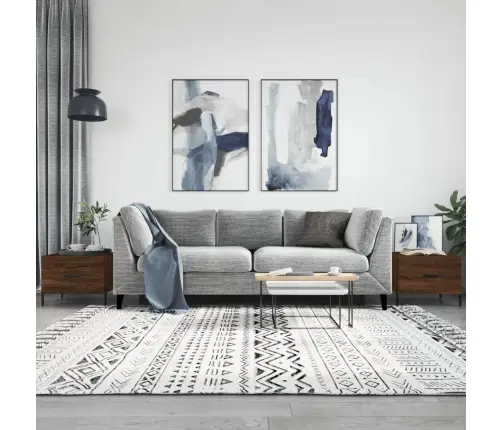 Kafijas Galdiņi, 2 Gab., Ozola, 50X50X40 Cm, Inženierijas Koks Vidaxl