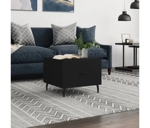 Kavos Staliukas, Juodas, 50X50X40cm Apdirbta Mediena