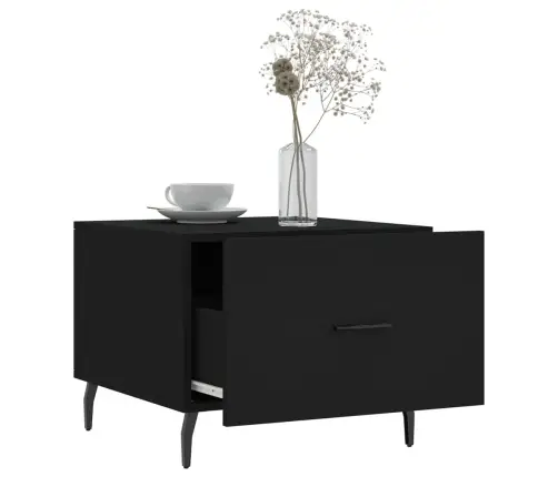 Kafijas Galdiņi, 2 Gab., Melni, 50X50X40 Cm, Inženierijas Koks Vidaxl