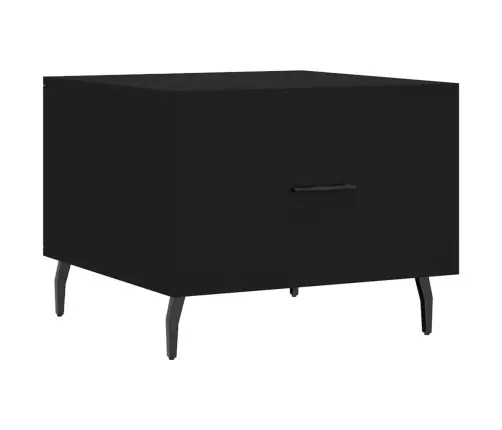 Kafijas Galdiņi, 2 Gab., Melni, 50X50X40 Cm, Inženierijas Koks Vidaxl