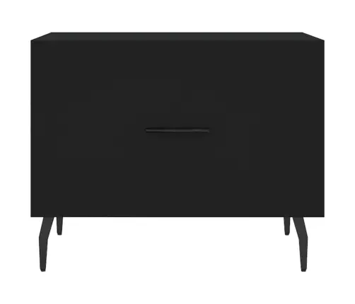 Kafijas Galdiņi, 2 Gab., Melni, 50X50X40 Cm, Inženierijas Koks Vidaxl