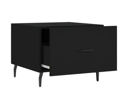 Kafijas Galdiņi, 2 Gab., Melni, 50X50X40 Cm, Inženierijas Koks Vidaxl