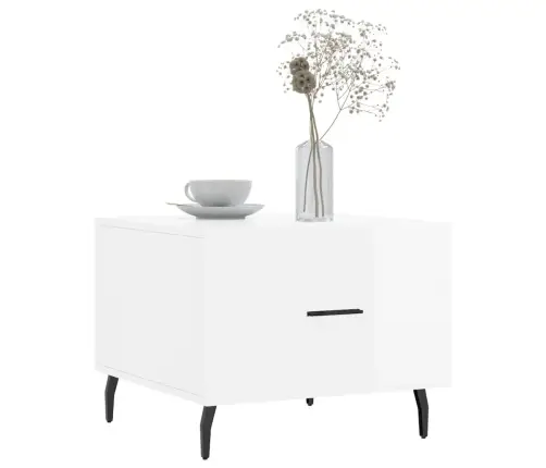 Kafijas Galdiņi, 2 Gab., Balti, 50X50X40 Cm, Inženierijas Koks Vidaxl