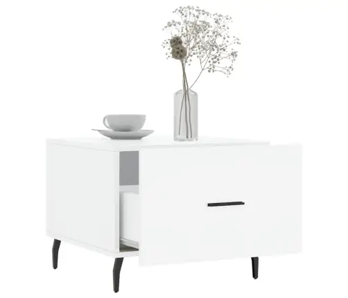 Kafijas Galdiņi, 2 Gab., Balti, 50X50X40 Cm, Inženierijas Koks Vidaxl