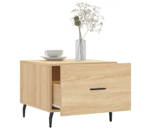 Kafijas Galdiņš, Ozolkoka Krāsa, 50X50X40 Cm, Inženierijas Koks Vidaxl