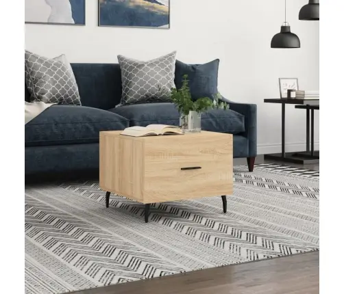 Kafijas Galdiņš, Ozolkoka Krāsa, 50X50X40 Cm, Inženierijas Koks Vidaxl