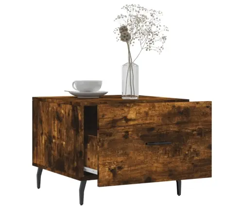 Kohvilaud, 2 Tk, Suitsutatud Tamm, 50 X 50 X 40 cm Tehispuit