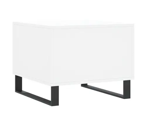 Kafijas Galdiņš, Balts, 50X50X40 Cm, Inženierijas Koks Vidaxl