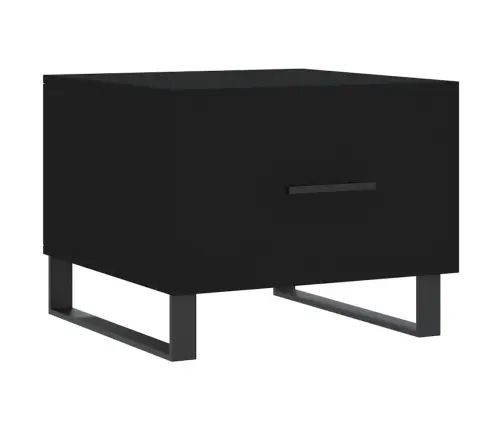 Kavos Staliukai, 2Vnt., Juodi, 50X50X40cm Apdirbta Mediena Kavos Staliukai, 2Vnt., Juodi, 50X50X40cm Apdirbta Mediena