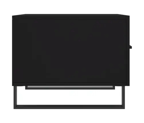 Kavos Staliukai, 2Vnt., Juodi, 50X50X40cm Apdirbta Mediena Kavos Staliukai, 2Vnt., Juodi, 50X50X40cm Apdirbta Mediena